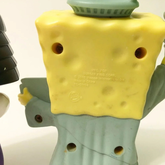 Assorted Spongebob Squarepants Figures Bobble  Square Head Keychain Toys - Picture 7 of 16